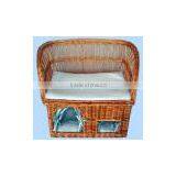 the Newest Style Wicker Pet Basket Wholesale thumbnail-1