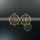 28*33mm vintage style antiqued bronze Indian dream catcher net spider meb DIY pendant charm supplies findings 1810420