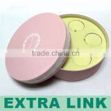 China Supplier Trade Assurance Pink Round Jewelery Velvet Gift Box