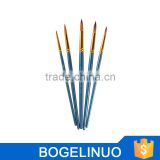 5 Pieces Nylone Hair Watercolor Paint Brushes Manufacture