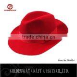 Man's Panama Hats Red Cowboy Hat for Party thumbnail-3