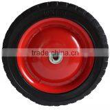 10" Semi-Pneumatic Rubber Wheel for Lawn Mowers. Hand Trucks. and Yard Tractors. thumbnail-2