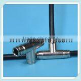 3/8" (9.52mm) Quick Coupling T Tube Connectors or Slip Locks Fittings thumbnail-1