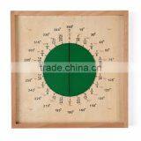 Wooden Math Toy Montessori Circular Math Fraction Division Teaching Aids thumbnail-3