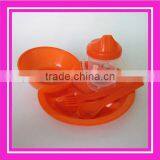 5pcs Round Plate Plastic Dinnerware Picnic Set thumbnail-1