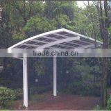 Prefeb House Aluminum Metal Carport Car Parking Cover With Arched Roof thumbnail-5