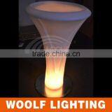 Fashionable Look Nightclub Graceful LED Glowing Bar Round Cocktail Table thumbnail-3