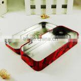 Beautiful Hinged Rectangular Tin Can for Pencil thumbnail-4