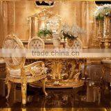 Luxury Style Golden Four Door Showcase, Gorgeous Home Decorative Glass Display Cabinet/ Wine Cabinet thumbnail-3