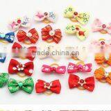 CY197 Handmade Pet Grooming Accessories Products Dog Bow Hair Little Flower Bows For Dogs Charms Gift thumbnail-5