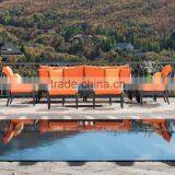 Sigma Cast Aluminum Patio Furniture Outdoor Sofa Sets Loveseat Sofa thumbnail-1
