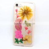 Transparent TPU Phone Case Real Flower Sticker Phone Cover Protective Back Cover for IPhone 7 / Plus thumbnail-2