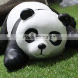 Life Size Cute Cartoon Fiberglass Panda Statues for Park thumbnail-3