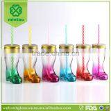 Customized Boots Mason Jar Beverage Use Colored Boots Bottle thumbnail-1