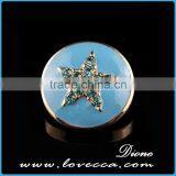 Hot Sale Snap Buttons Necklace Round With Rhinestone Necklace thumbnail-4