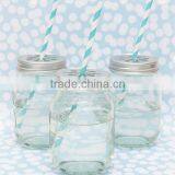 Eco-Friendly Feature and Storage Bottles & Jars Type Mason Jars Wholesale With Lids and Straws