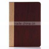 Nature Wood Grain PU Card Bumper/pocket Cell Phone Case for Ipad thumbnail-3