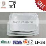 Solid White Color Square Melamine Bowl thumbnail-1