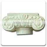 Western Marble Column Cap Stone Roman Pillar for Sale