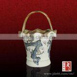 Fine Porcelain Home Decor Storage Basket From Jingdezhen thumbnail-1