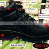 PU Leather Buffalo Leather Waterproof High Quality Safety Shoes