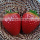 2 Wholsale Plastic Artificial Strawberries Fruits Fake Fruits Faux Strawberry thumbnail-1