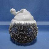 Owl Decorations Porcelain With Iron XMAS Decorations thumbnail-3