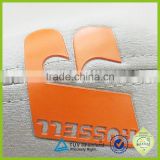 Customized logo Raised silicone heat transfer iron-on patch