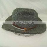 Grey Color Bulk Straw Cowboy Hats, Caps Hats Men Wholesale thumbnail-2