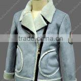 High Quality Manufacture Fashionable Winter Sude Coat Baby Fur Coat thumbnail-3