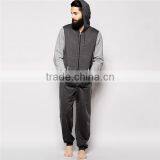 Cheap Wholesale Loungewear Adult Onesie With Contrast Sleeves thumbnail-1