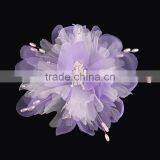 Handmade Silk Yarn Flower Brooches,fabric Flowers Headwear,girls Jewelry Skirt Brooch thumbnail-2