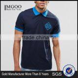 MGOO New Design Casual Summer Plain Side Split 180g 100% Cotton Short Sleeve Mens POLO T-Shirt With Chest Printing thumbnail-1