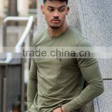 2017 Hot New Products Mens Long Sleeve Longline Curved Hem T Shirt Custom Elongated T Shirt Wholesale Fashion Streetwear thumbnail-2