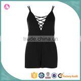Latest Fashion Girl Lattice Front Women Pant Summer Shorts Sexy Playsuit thumbnail-1