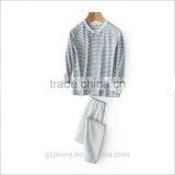 China Factory Wholesale New Stripe Pajamas Planks Custom Logo Night Shirts Boy And Girl Pajamas thumbnail-1