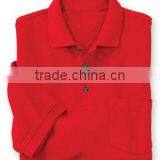 red color bowling mens pique polo shirt