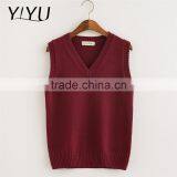Fashion Winter Fall Boy Wine School Uniform Sweater Vests thumbnail-2