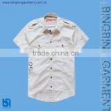 Men's Panel White Shirt thumbnail-1