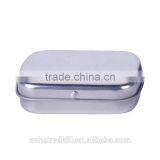 R1841H Rectangle Sliver Metal Hinged Tin Containers for Candy Chewing Gum thumbnail-3