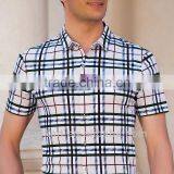 Hot Sale 2016 Latest Mercerized Cotton Plaid Business Men's Shirts thumbnail-1