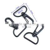 25mm/20mm 1&0.75 Inch Matt Black Enamel Alloy Swivel Clasps Snap Key Hooks DIY Key Chain Ring HK-022 thumbnail-6