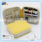 D&D Needlework Materials Yellow Fabric Zipper Pouch Sewing Kit Set With Sewing Accessories Promotional Gift thumbnail-2