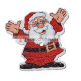 Wood Sewing Buttons Scrapbooking 2 Holes Christmas Santa Claus White & Red thumbnail-1