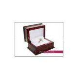 Romantic Wooden Engagement Jewellery Boxes, Single Jewelry Crystal / Diamond Ring Display Case Box thumbnail-1
