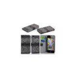 IPhone 5 Wallet Style Phone Leather Cover , Alligator Phone Case