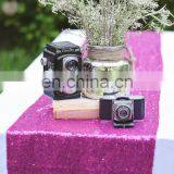 New Arrival Hot Pink Medium Price Shiny Sequins Christmas Table Runner For Wedding Decoration thumbnail-2