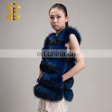 Top High Quality Long Style Fashion Women Raccoon Fur Vest thumbnail-3