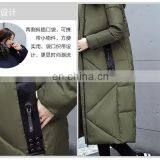 2017 Winter New Feather Cotton Clothing Women Korean Version of the Slim Plus Large Collar Collar Long Knee Women's Jacket S1003 thumbnail-5