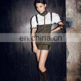 Military Uniform High Waist Dress-skirt With a Choker thumbnail-5